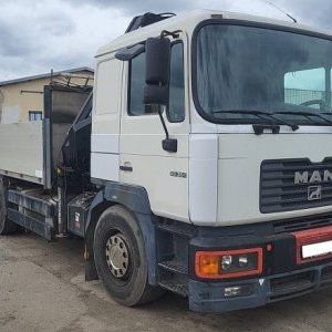 foto 6x2 MAN 6m +dzwig Hiab 200C