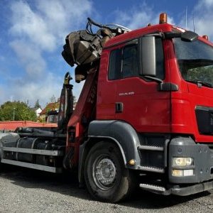 foto 6x4 MAN zlom EUR5 hakowiec+HDS 30/26t