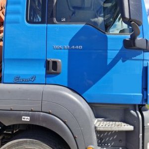 foto 6x6 MAN TGS hakowiec+ HDS Terex Atlas z pojemnik