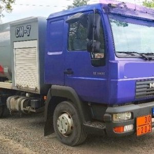 foto 6.7m3 ADR diesel zysterna 2x 3.350 ltr MAN 9.5t spanie