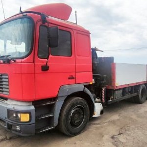 foto 6x2 MAN 6.3m spanie+HR Hiab 102 dzwig