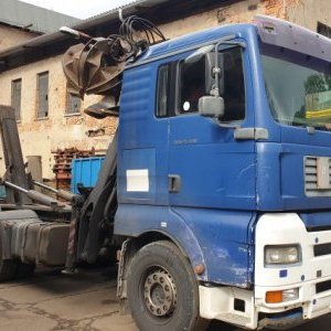 foto 6x2 hakowiec+HDS(2008) zlom MAN TGA +LIV draparka