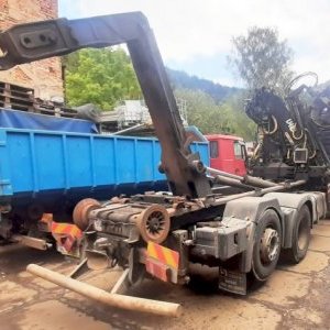 foto 6x2 hakowiec+HDS(2008) zlom MAN TGA +LIV draparka